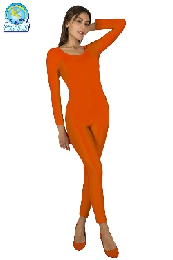 TUTA LYCRA ARANCIONE DANZA DONNA